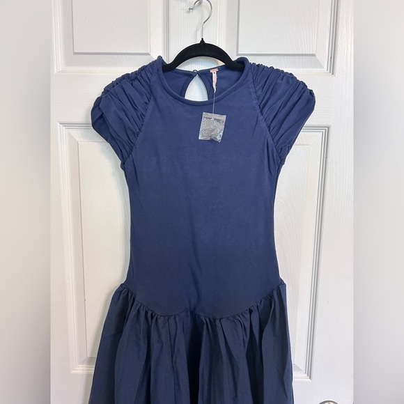 NWOT Free People, Afternoon Elegance Midi Dress, Various Sizes in Indigo Pura - Picture 6 of 9